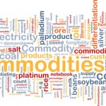 Commodities background concept
