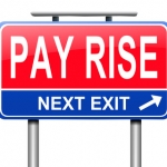 Pay rise concept.